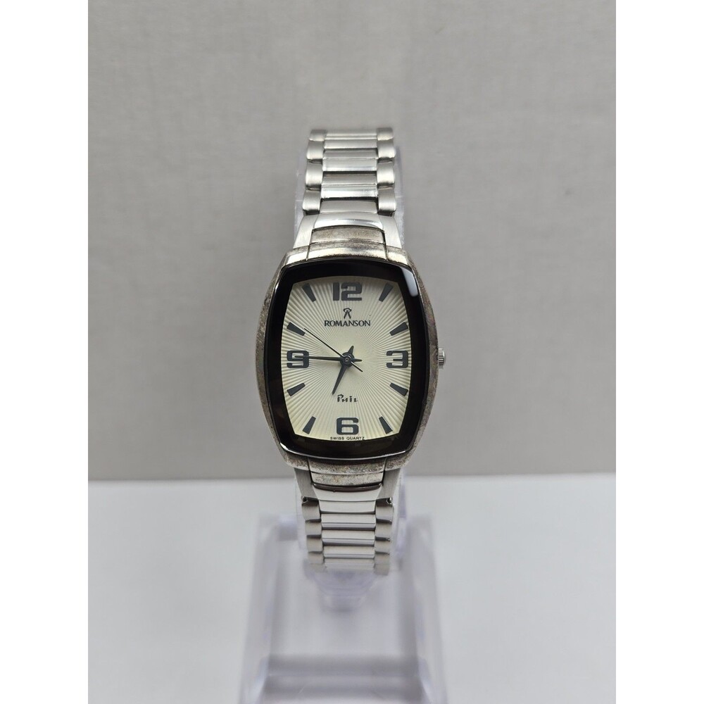 Romanson Phil Korean Defense Security Commander Swiss Quartz Watch New Battery